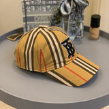 Angled view of Burberry unisex cap