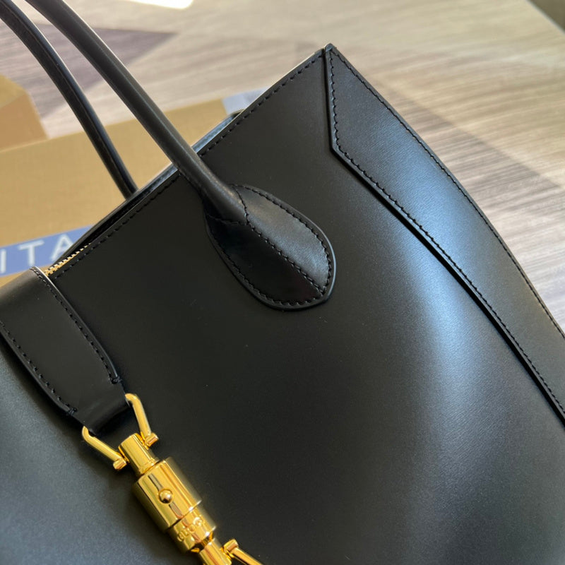Interior view of structured everyday-luxe women's handbag – women's designer-style accessory