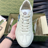 Gucci tonal black luxury sneakers view 10 classic court silhouette