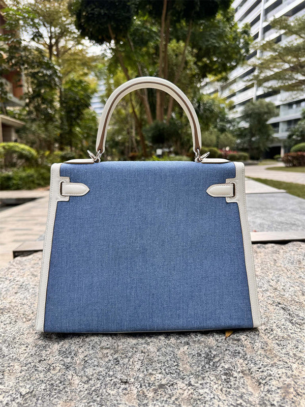 Close-up detail of structured bag design
