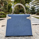 Close-up detail of structured bag design