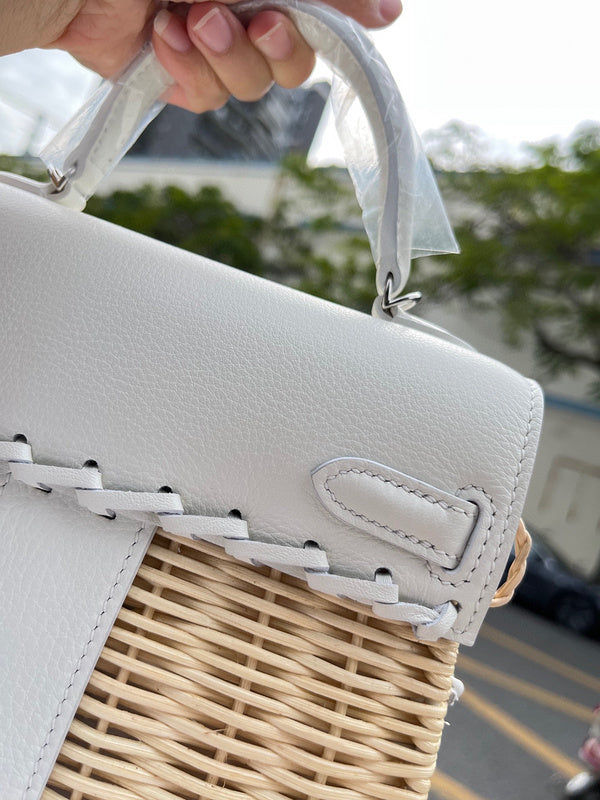 Polished bag shown from front angle