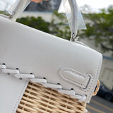 Polished bag shown from front angle