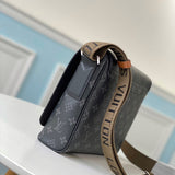 Side profile of structured polished women's handbag – women's designer-style accessory
