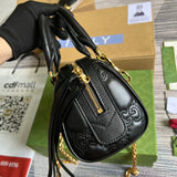 Top view of structured polished women's handbag – women's luxury accessory