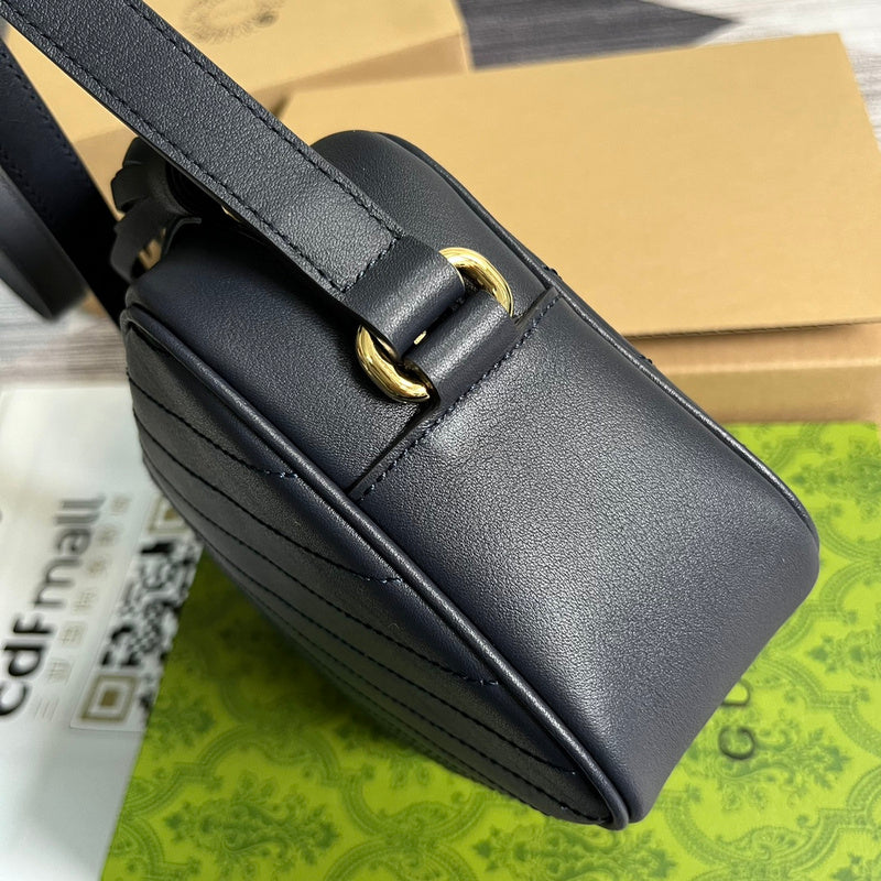 Front view of classic sleek women's handbag – women's luxury accessory