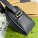 Front view of classic sleek women's handbag – women's luxury accessory