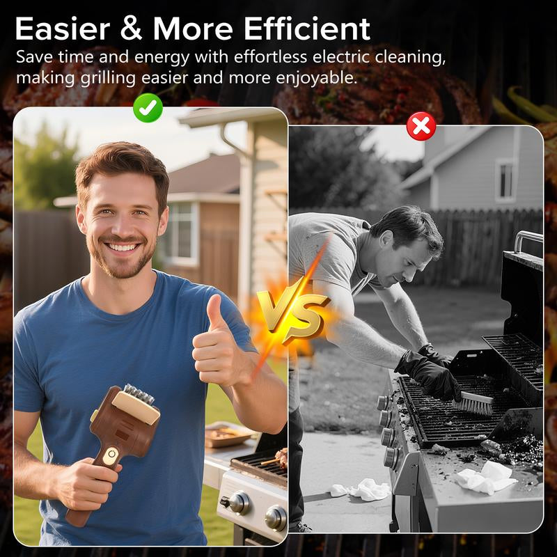 Electric Grill Brush- Cordless Rechargeable