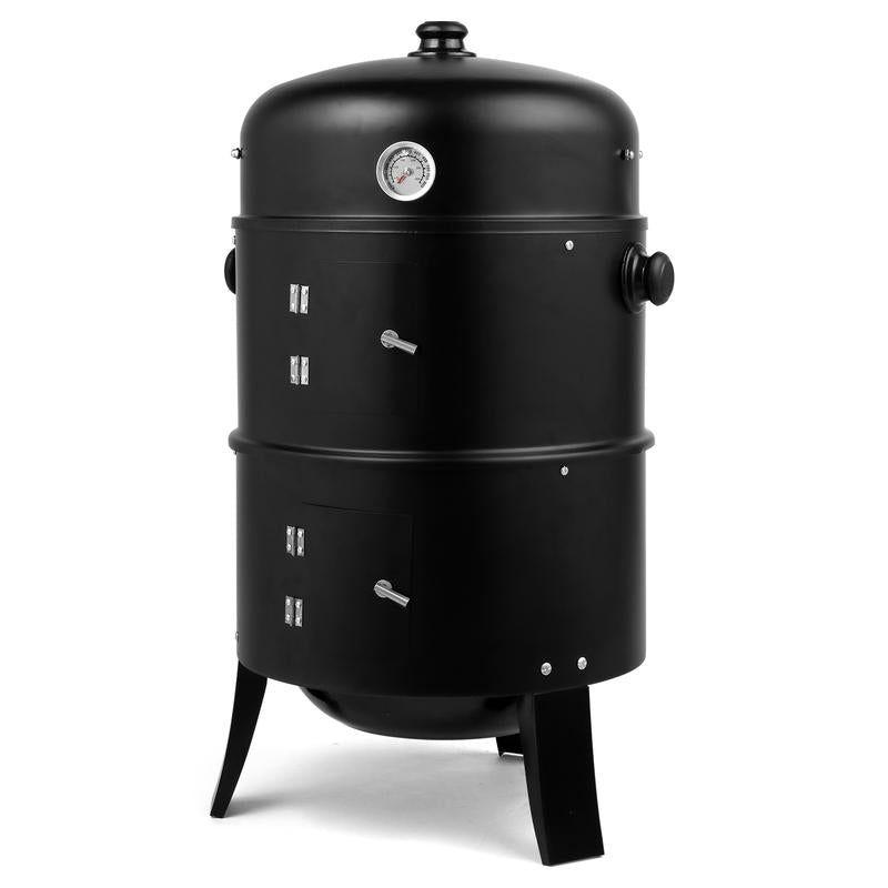 Smoker Carbon Grill, Portable Charcoal BBQ Barrel Grill