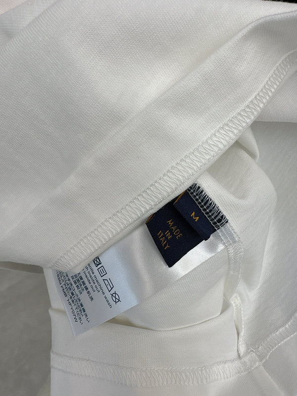 Front view of Louis Vuitton cotton t-shirt with streetwear-inspired cut