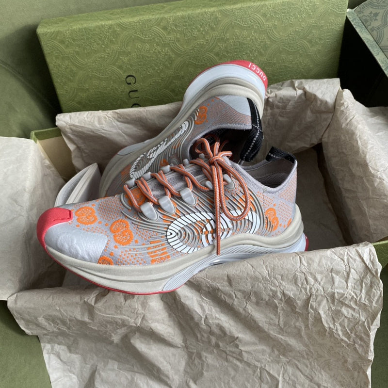Gucci clean off-white luxury sneakers view 6 chunky sole construction