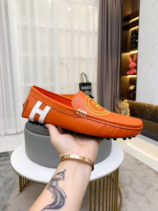 Hermès Burgundy Slip-On Sneakers - Close-Up Texture View