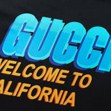 Flat lay presentation of Gucci luxury clothing with runway-inspired design