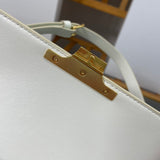 Side profile of classic premium women's handbag – women's everyday handbag
