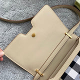 Contemporary Premium PU Leather Handbag - Smooth Faux-Leather Exterior | Women's Everyday Carry Handbag #1085 - styled full view (image 7) of designer-inspired handbag
