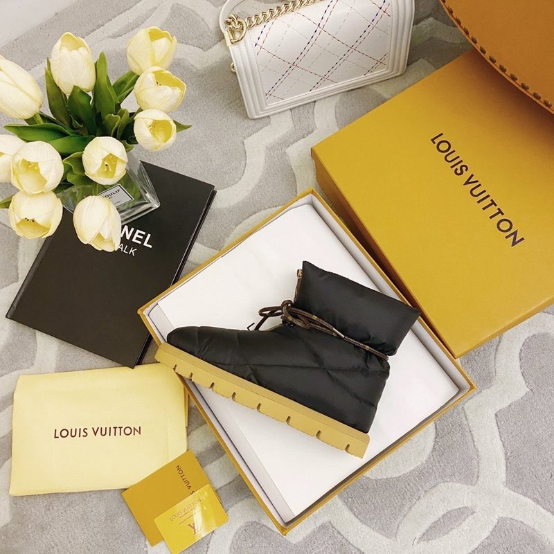 Louis Vuitton luxury shoes detail shot
