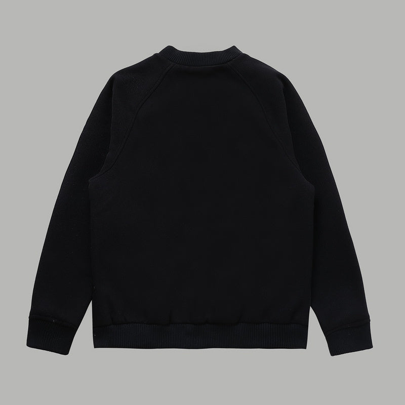 Side profile of Louis Vuitton luxury clothing with signature branding