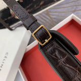 Front view of structured statement women's handbag – women's designer-style accessory