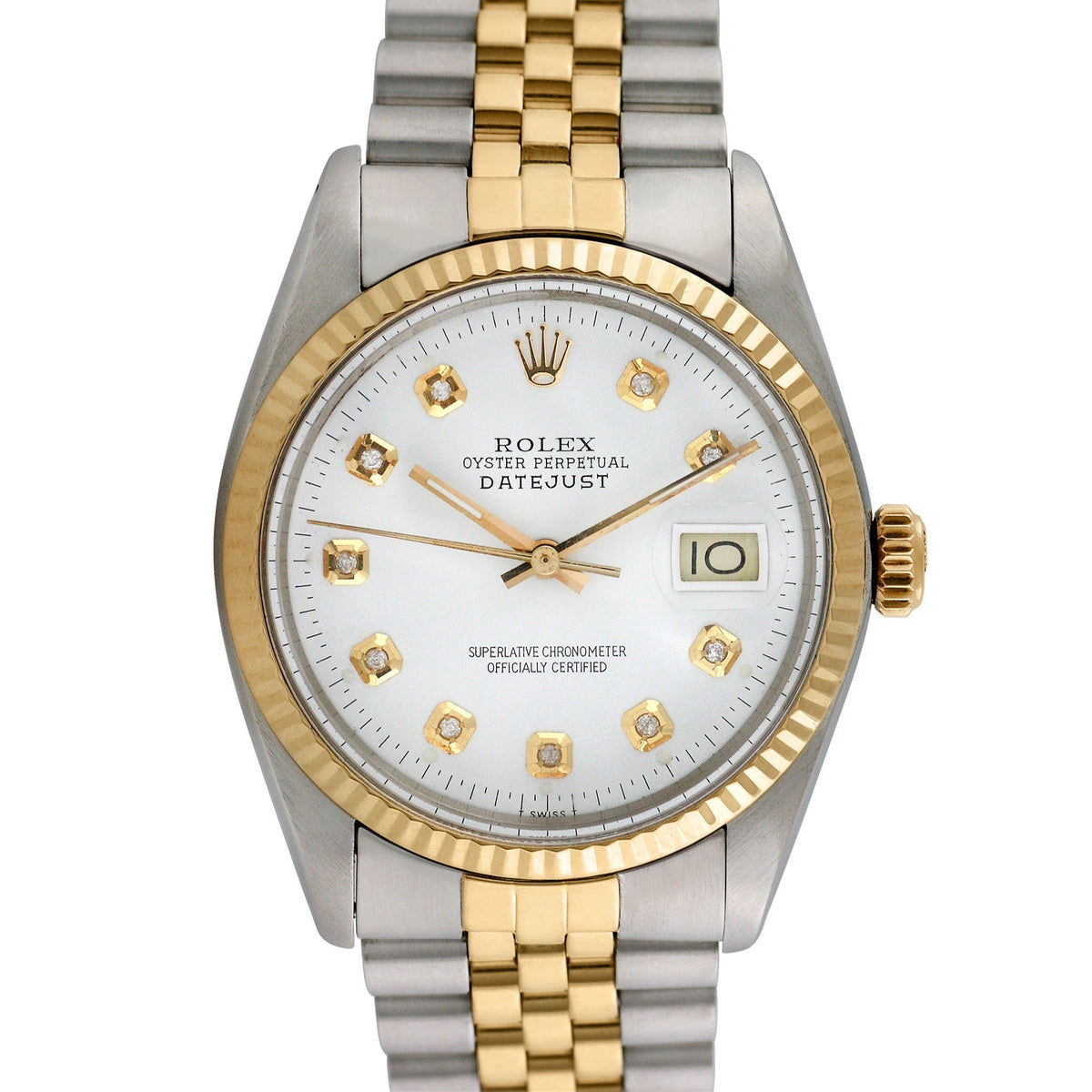 Side view of Rolex men's watch