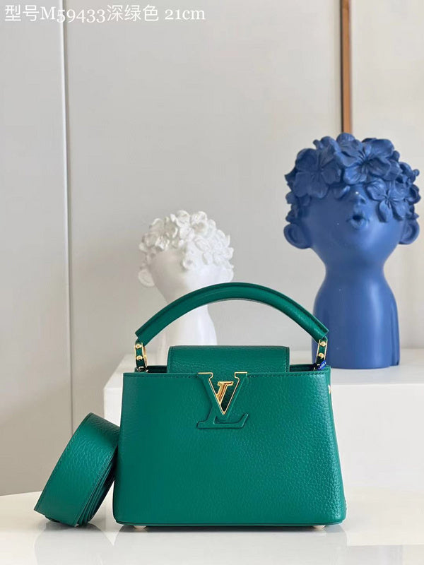 Front view of refined chic women's handbag – women's luxury handbag