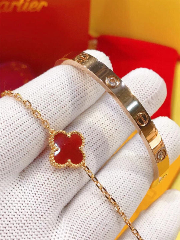 Close-up detail view of Cartier unisex jewelry piece