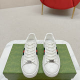 Gucci sneakers detailed view showing premium designer craftsmanship