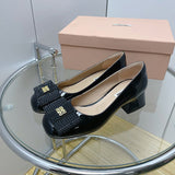 Close-up of Miu Miu shoes craftsmanship