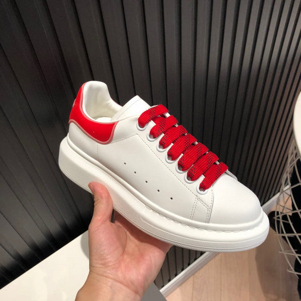 Alexander McQueen sneakers detailed view showing premium designer craftsmanship