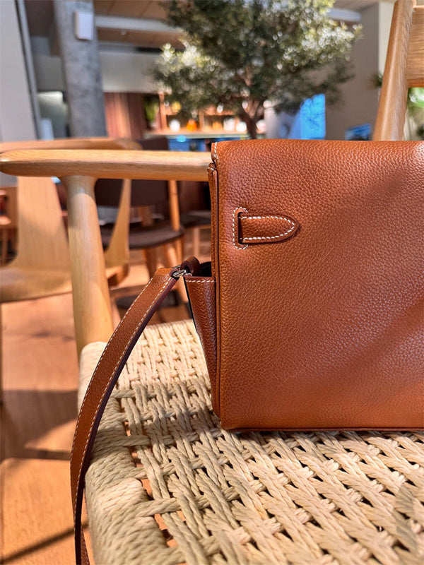 Considered bag shown from front angle