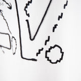 Close-up detail shot of Louis Vuitton luxury clothing with tailored silhouette