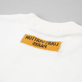 Close-up detail shot of Louis Vuitton cotton t-shirt with relaxed-fit cut