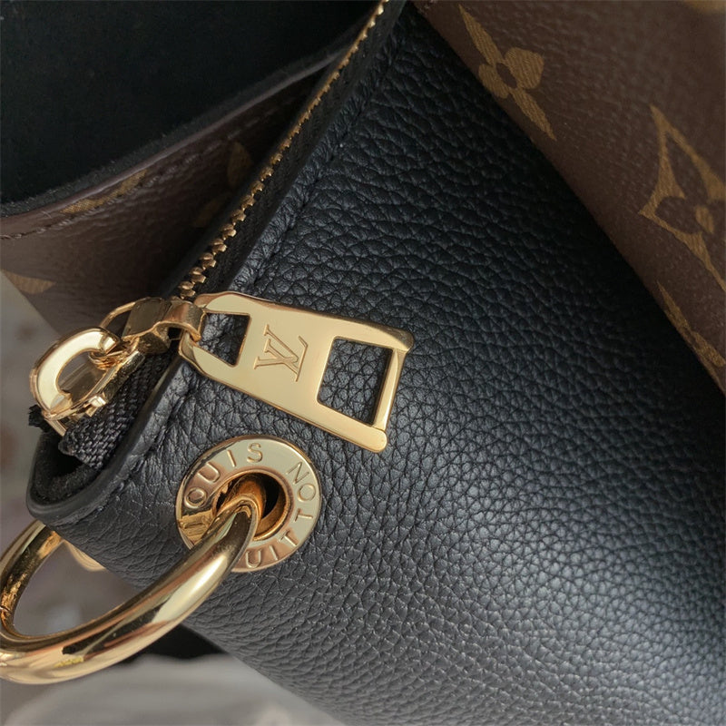  clean-lined top-handle bag styled with outfit