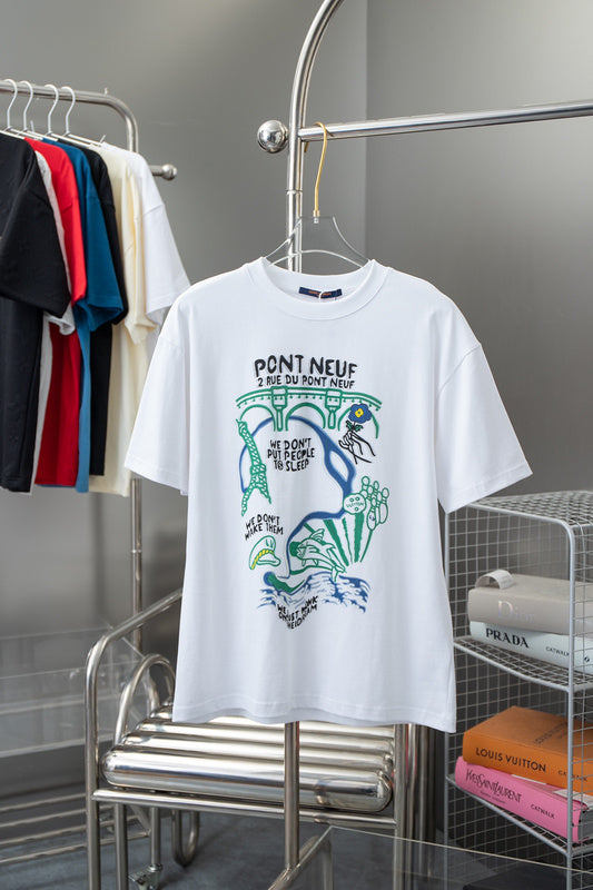 Front view of Louis Vuitton cotton t-shirt with tailored silhouette