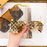 Lifestyle view of Louis Vuitton unisex sunglasses