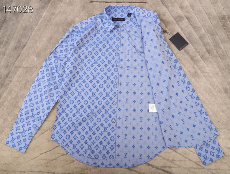 Full styled look of Louis Vuitton luxury clothing with tailored silhouette