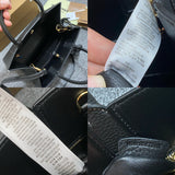 Polished Faux Leather Handbag - Refined Silhouette | Women's Premium Handbag #1121 - styled full view (image 7) of designer-inspired handbag