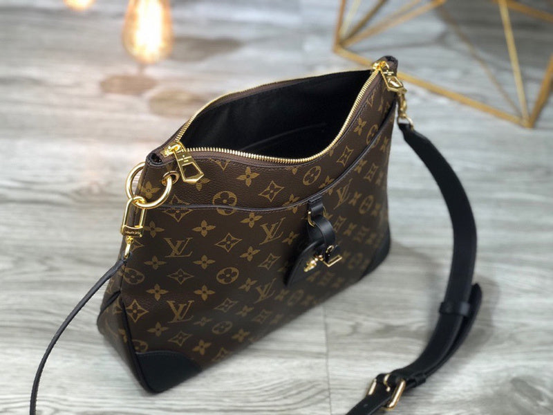 Front view of classic sleek women's handbag – women's statement bag