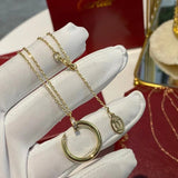 Close-up detail view of Cartier unisex jewelry piece