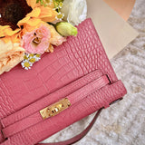  streamlined satchel styled with outfit