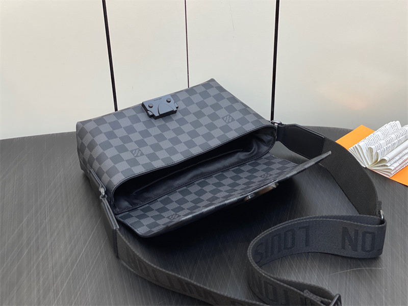  understated crossbody bag detail view showing craftsmanship