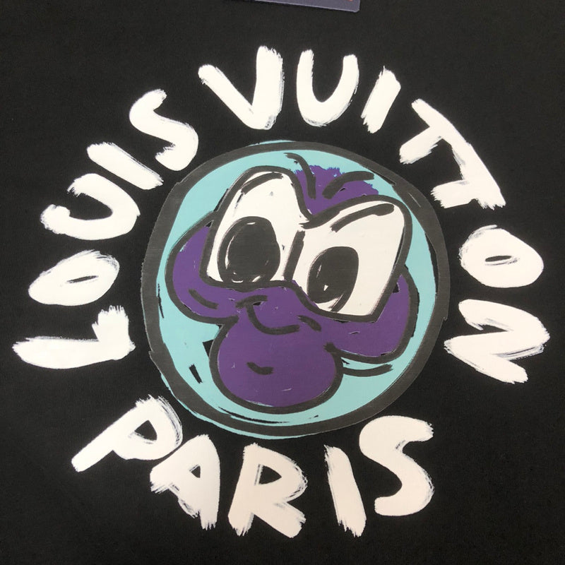 Flat lay presentation of Louis Vuitton cotton t-shirt with label-forward styling