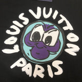 Flat lay presentation of Louis Vuitton cotton t-shirt with label-forward styling