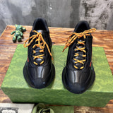 Gucci fresh white-and-black luxury sneakers view 8 minimalist modern build