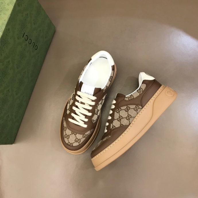 Gucci sneakers detailed view showing premium designer craftsmanship