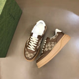 Gucci sneakers detailed view showing premium designer craftsmanship