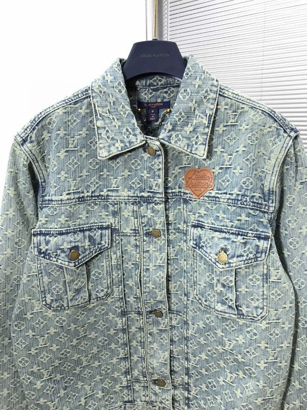 Front view of Louis Vuitton luxury clothing with contemporary cut