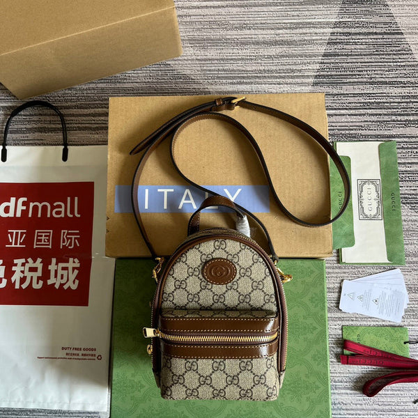 Side view of balanced structured handbag