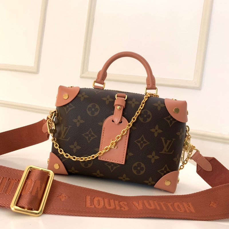 Front view of refined structured women's handbag – women's statement bag