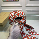 Close-up detail view of Burberry unisex cap