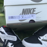 Nike two-tone luxury sneakers view 6 signature lace-up style